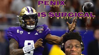 PENIX PUTS ON A SHOW Texas vs Washington Highlights  2024 Sugar Bowl CFP Semifinal Reaction [upl. by Adelbert]