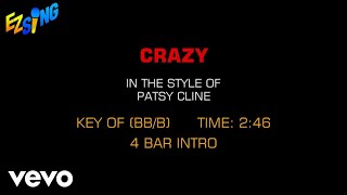 Patsy Cline  Crazy Karaoke [upl. by Taffy398]