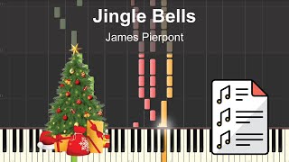 James Pierpont  Jingle Bells  Piano Sheet Music [upl. by Senecal412]