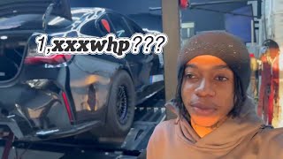 DYNOING THE MPOWERHOUSE BMW G80 M3 WITH DANCEHALL ARTIST JQUAN CRAZY PULLS AFTER [upl. by Peterec331]