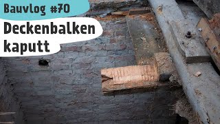 Bauvlog 70  Balkenkopf tauschen  Sichtschutz bauen  Dachsparren aufdoppeln [upl. by Inimak]