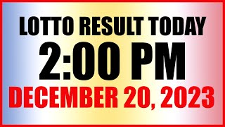 Lotto Result Today 2pm December 20 2023 Swertres Ez2 Pcso [upl. by Roid477]