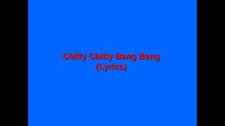 Chitty Chitty Bang Bang song with lyrics [upl. by Grimona]