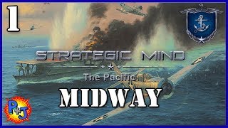 Lets Play Strategic Mind The Pacific United States  USA Campaign Battle of Midway Gameplay Part 1 [upl. by Ocimad]