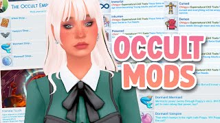 10 MODS for OCCULT gameplay with LINKS👻  Sims 4 Mod Showcase [upl. by Odyssey431]