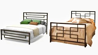 50 Modern Metal Bed Design Ideas 2021  Metal Furniture Ideas [upl. by Tayib584]