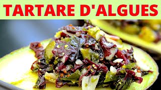 tartare algues  UNE RECETTE VITAMINEE ET DELICIEUSE [upl. by Ffirahs]