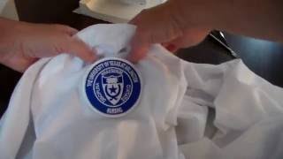 How to Easily Sew a Patch onto a Shirt or Jacket Sleeve [upl. by Mcclees]