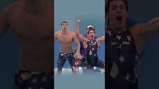 Swimmer Michael PhelpsJason LezakMemoryGreatest Relay In Olympic History shorts [upl. by Lairret393]