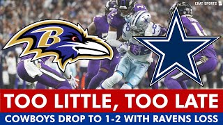 Cowboys INSTANT Reaction amp News After 2825 LOSS vs Ravens Comeback Falls Short  Defense Issues [upl. by Flessel]