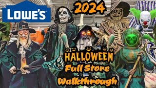 LOWES Halloween Decor NEW 2024 Store Walkthrough Best Animatronics Yet [upl. by Errol262]