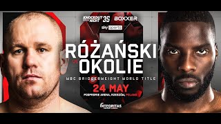 LAWRENCE OKOLIE vs LUKASZ ROZANSKI WBC Bridgerweight title fight set for MAY 24th [upl. by Shell308]