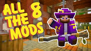 All The Mods 8 Ep 4 Hexerei Flying Broom [upl. by Docilu193]