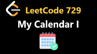 My Calendar I  Leetcode 729  Python [upl. by Ytsirhc494]