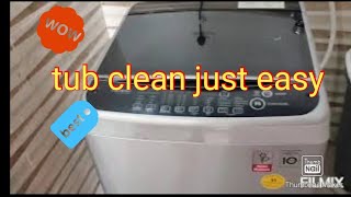 Tub clean of LG top load automatic washing machine [upl. by Edythe624]