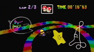 Mario Kart 64  Rainbow Road SC 3lap 4190 NTSC [upl. by Sil]