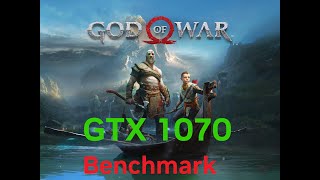 God of War 2018 on NVIDIA GTX 1070 short gameplay test [upl. by Cyrill]