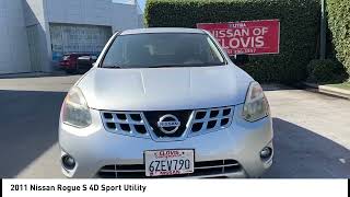 2011 Nissan Rogue Brilliant Silver Metallic Black madera Visalia Fresno Financing Clovis Used stock [upl. by Rubbico]