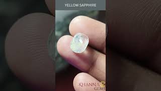 YELLOW SAPPHIRE CNO 68605WT 7 34CT [upl. by Lahsram]