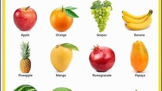 Fruits Name in English for kids easy learning fruits Name 🥭🥥🥑🍇🍉🍊🍌🍋🍍 [upl. by Arreit]