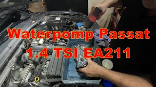 Waterpomp met Distributieriem EA211 Passat 14TSI vervangen [upl. by Ronym]