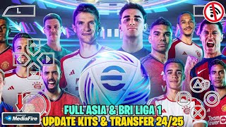 eFOTTBAL PES 2025 PPSSPP Camera PS5 LIGA BRI LIGA 1 INDONESIA NEW UPDATE KITS amp TRANSFER 2525 [upl. by Luciana]