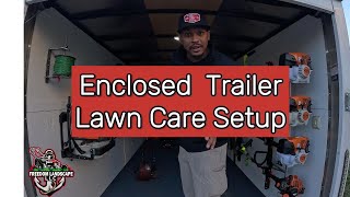 Enclosed Trailer Lawn Care Setup enclosedtrailer lawncare [upl. by Ocram]