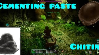 Cementing paste in ark survival ascended with a frog in swamp cave [upl. by Reivazx]