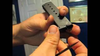 SIG P230 P232 magazine disassembly [upl. by Ydnirb580]