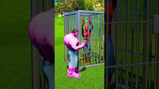 PINK HULK SAVES SPIDER MAN FROM VENOM TRAP 🥺😭 hulk gta5 shorts gta5shorts technogamersshorts [upl. by Jade]