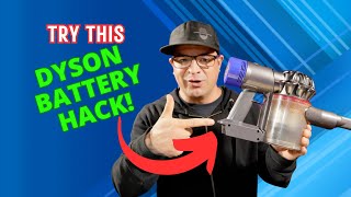 Try This Dyson Vacuum Battery Hack diy powertools [upl. by Avalsorim]