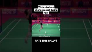 😱 Viktor Axelsen change racket during rally 😱 shorts [upl. by Ogires]