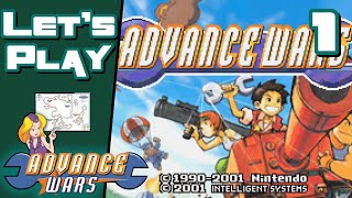 Lets Play Advance Wars GBA  Part 1  Gameplay and Commentary [upl. by Atwekk121]