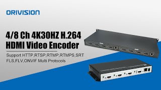 ORIVISION 48 Channels 4K30Hz H264 HDMI Video Encoder [upl. by Ellsworth]