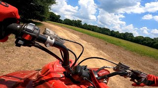 The new trail is a rough ride Raptor 700 trail savesportquads [upl. by Annayad]