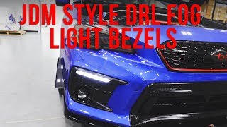 2018 JDM Style DRL Fog Light Bezel Prototype [upl. by Nollaf]