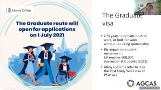 ISE and AGCAS Webinar International graduates visas and UK employment [upl. by Luci595]