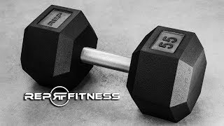 REP Fitness Rubber Coated Hex Dumbbells [upl. by Yr]