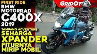 BMW C400X 2019 l First Ride Review l GridOto [upl. by Iahk]