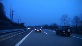 From Wettingen AG to Mutenz BL  Autobahn A1 A3  Schweiz  022010 1080p HD [upl. by Yhpos759]