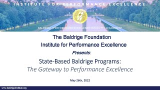 Baldrige Institute Webinar May 2022 Alliance Programs [upl. by Adaynek]