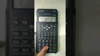 How to rest all your calculator casio fx100MS shorts [upl. by Eelnayr417]