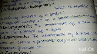 Ontogenetic Development  According to Berrvills [upl. by Leagiba]