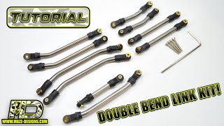 NEW MAZZ DESIGNS DOUBLE BEND LINK TUTORIAL AND OVERVIEW [upl. by Anailuj]