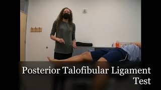 Posterior Talofibular Ligament Test [upl. by Christoforo855]