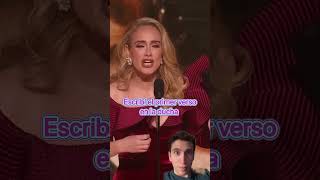 Badbunny descubre indirecta de Adele 😰 adele badbunny grammys reaccion acapella [upl. by Kemppe]