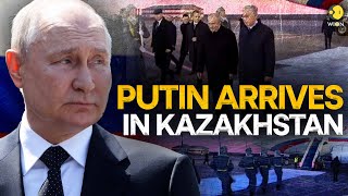 Russias Putin arrives in Kazakhstan for a rare foreign visit  WION Originals [upl. by Aicxela]