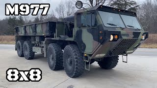 My first ever M977 Hemtt 8x8 military truck checkout and test drive detriot8v92 [upl. by Shiri718]