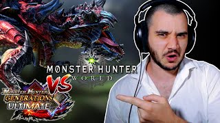 GLAVENUS THEME Sucks in Monster Hunter World MHWorld vs MHGenU Comparison [upl. by Nowujalo]