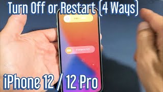 iPhone 12 How to Turn Off or Restart 4 Ways [upl. by Omolhs660]